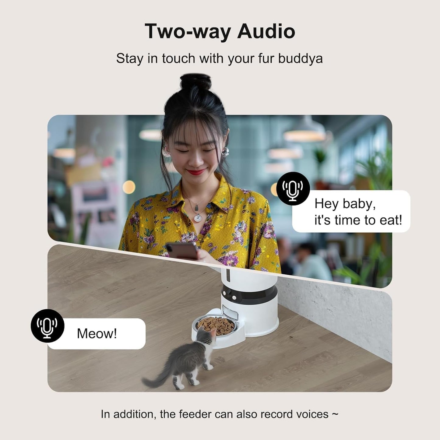 Smart automatic pet feeder