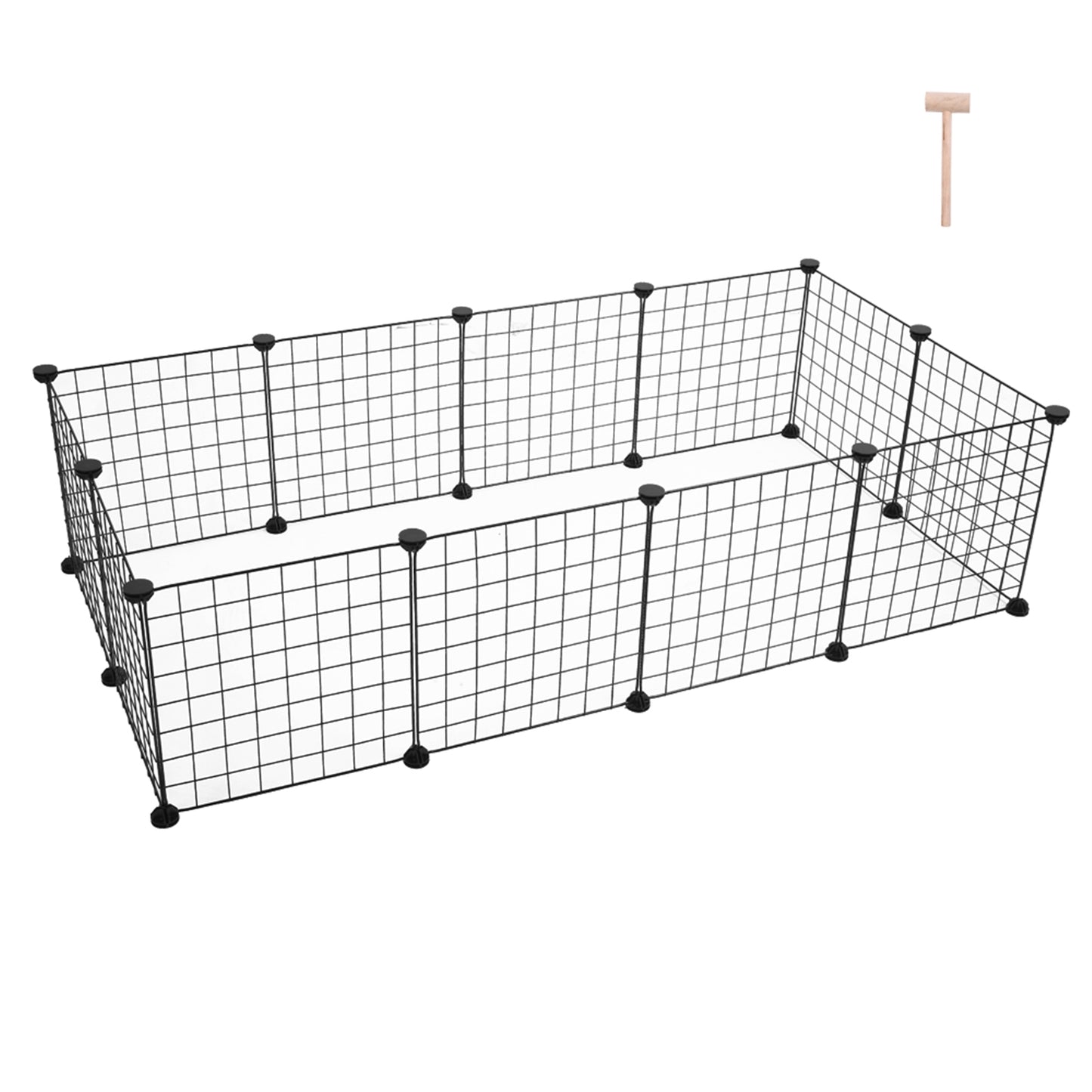 Portable Pet Playpen – Indoor Metal Wire Fence for Small Animals, Rabbits & Guinea Pigs